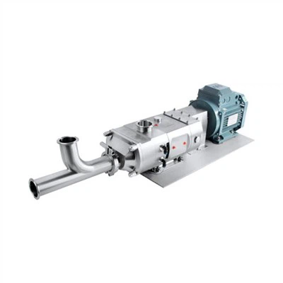 Topeltkruviga roostevabast terasest pump äärikuga punkriga