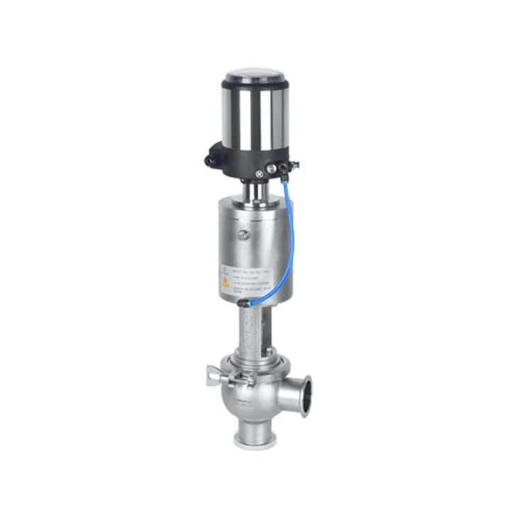 Pneumatic Single Seat Bottom Valve With Control Head